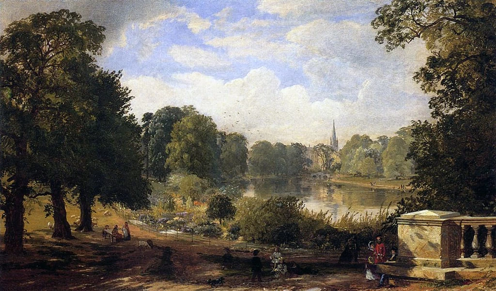 The Serpentine, Hyde Park, Londra, 1858
